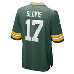 GB.Packers #17 Kedon Slovis Green Team Game Football jersey Tomch