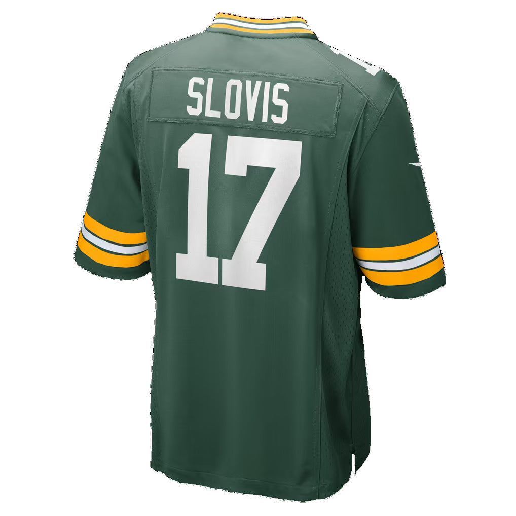 GB.Packers #17 Kedon Slovis Green Team Game Football jersey Tomch