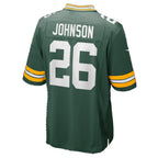 GB.Packers #26 Kaleb Johnson Green Team Game Football jersey Tomch