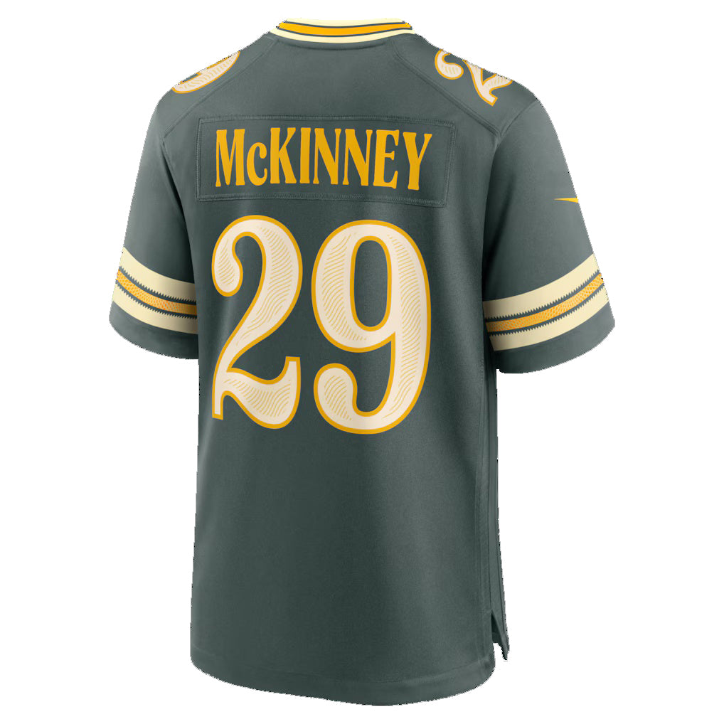 GB.Packers #29 Xavier McKinney Green 2026 Rivalries Collection Game Jersey Tomch