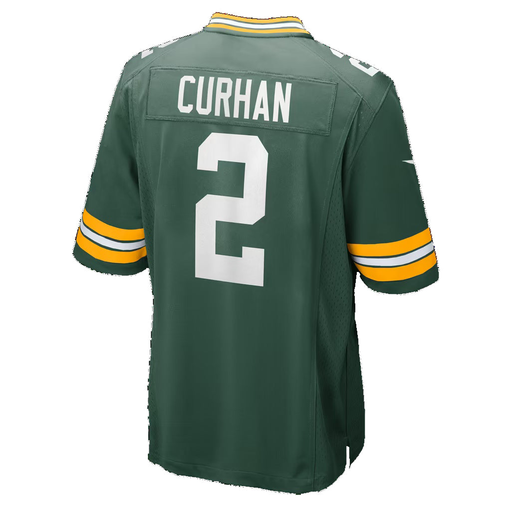 GB.Packers #2 Jake Curhan Green Team Game Football jersey Tomch