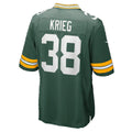 GB.Packers #38 Lenny Krieg Green Team Game Football jersey Tomch