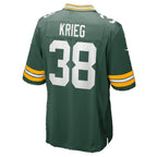 GB.Packers #38 Lenny Krieg Green Team Game Football jersey Tomch