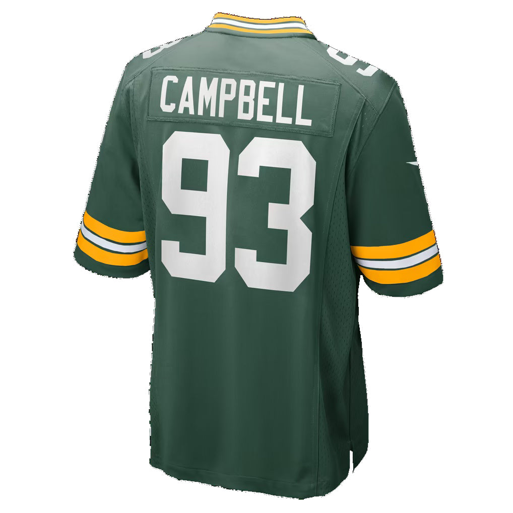 GB.Packers #93 Anthony Campbell Green Team Game Football jersey Tomch