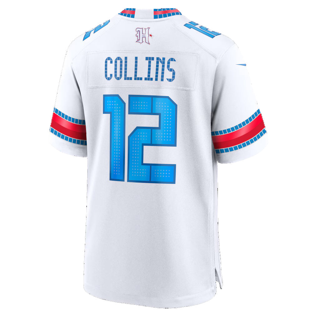 H.Texans #12 Nico Collins White 2026 Rivalries Collection Game Jersey Tomch