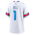 H.Texans #1 Tank Dell White 2026 Rivalries Collection Game Jersey Tomch