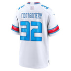 H.Texans #32 David Montgomery White 2026 Rivalries Collection Game Jersey Tomch