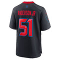 H.Texans #51 Will Anderson Jr. Navy Alternate 2 25th Season Game Football jersey Tomch