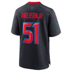 H.Texans #51 Will Anderson Jr. Navy Alternate 2 25th Season Game Football jersey Tomch