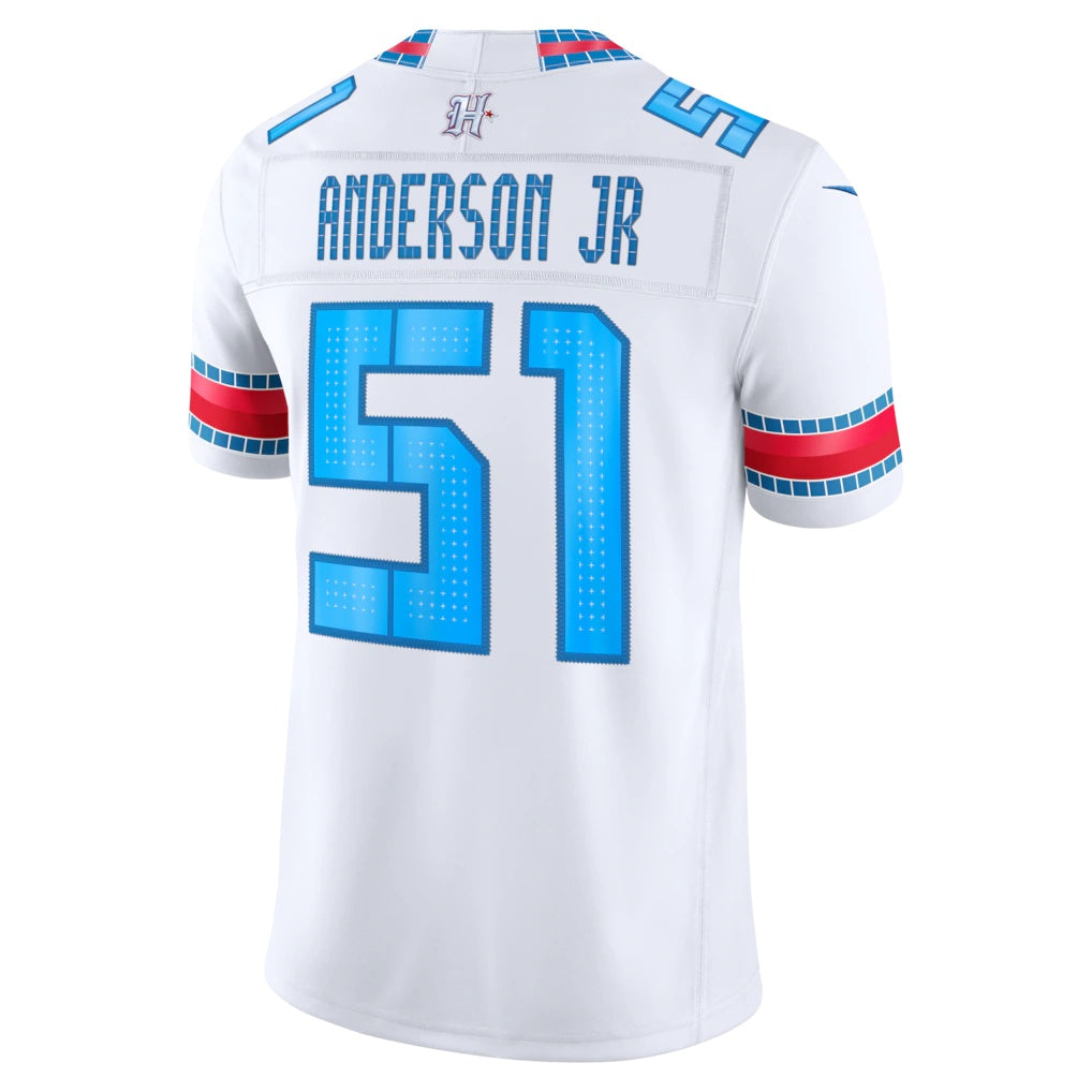 H.Texans #51 Will Anderson Jr. White 2026 Rivalries Collection Stitched Limited Jersey Tomch