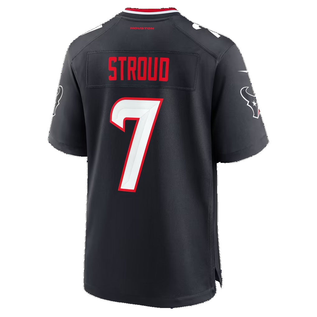 H.Texans #7 C.J. Stroud Navy Team 25th Season Game Football jersey Tomch
