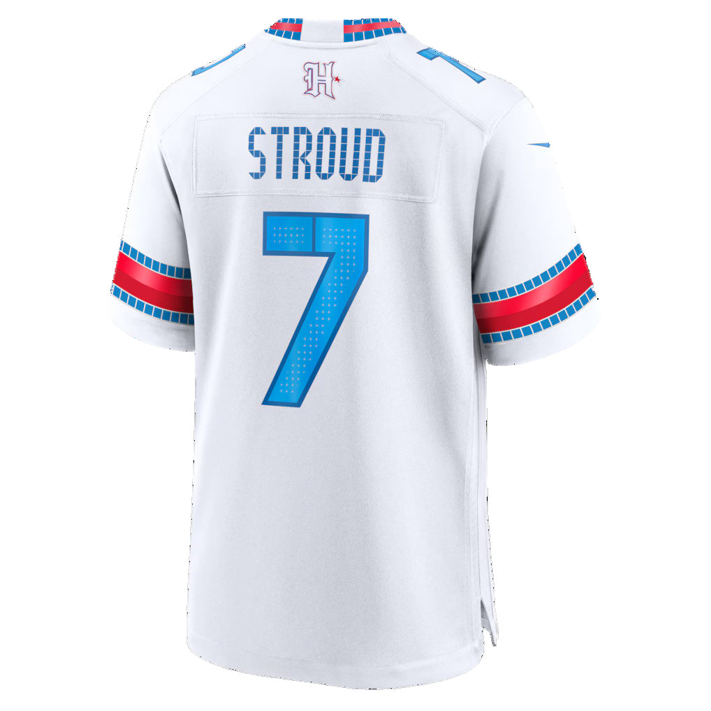 H.Texans #7 C.J. Stroud White 2026 Rivalries Collection Game Jersey Tomch