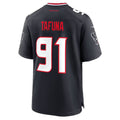 H.Texans #91 Junior Tafuna Navy Tomch Team Game Jersey