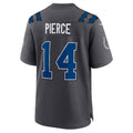 IN.Colts #14 Alec Pierce Anthracite 2026 Rivalries Collection Game Jersey Tomch