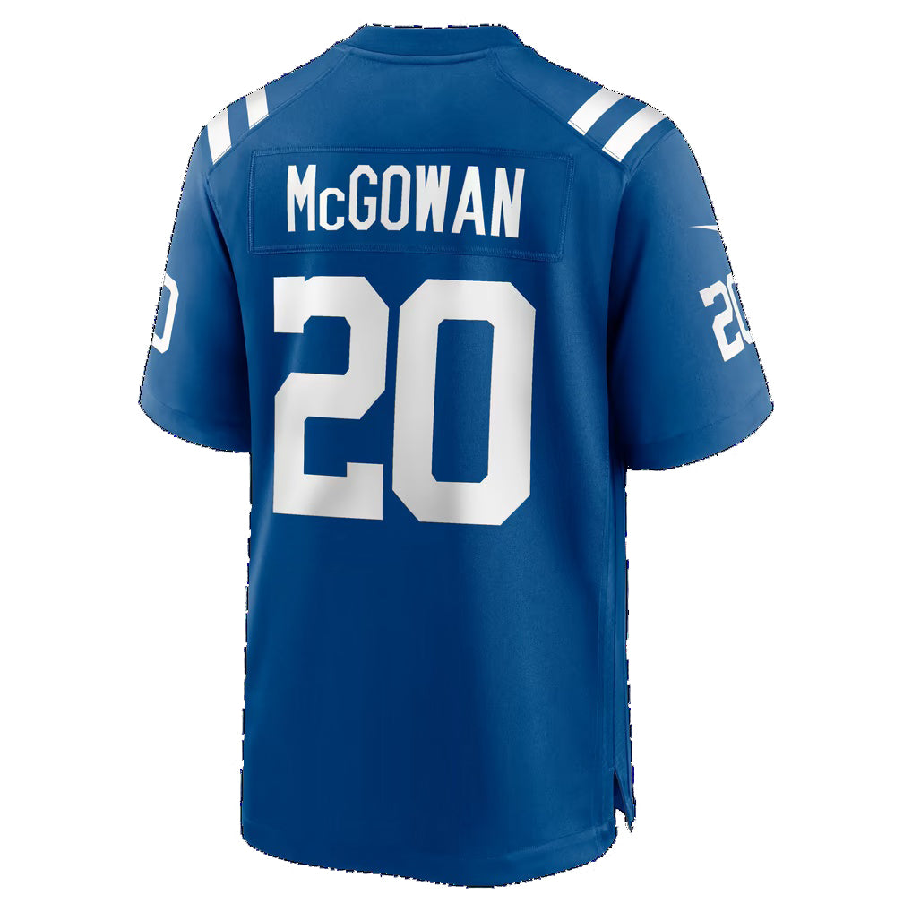 IN.Colts #20 Seth McGowan Royal Team Game Football jersey Tomch