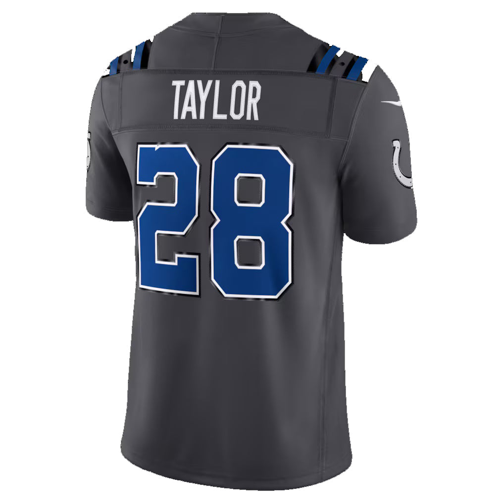 IN.Colts #28 Jonathan Taylor Anthracite 2026 Rivalries Collection Stitched Limited Jersey Tomch