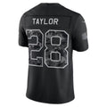 IN.Colts #28 Jonathan Taylor Black 2026 Salute to Service Stitched Limited Football jersey Tomch