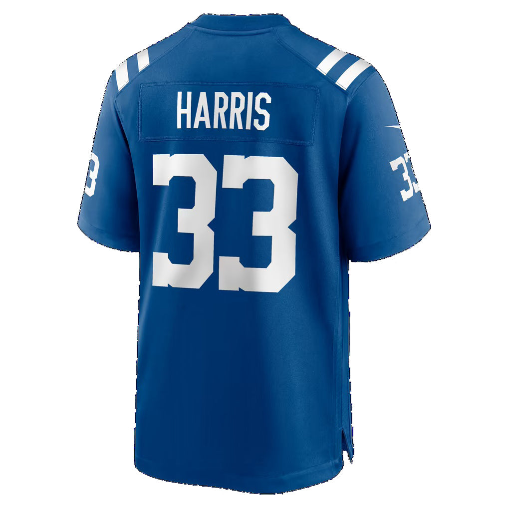 IN.Colts #33 Kenneth Harris Royal Team Game Football jersey Tomch