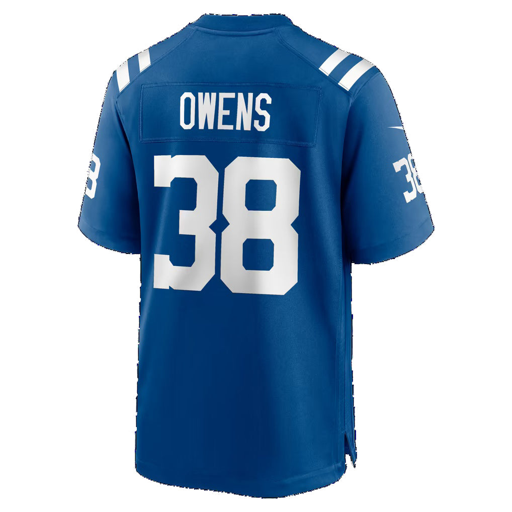 IN.Colts #38 Jonathan Owens Royal Team Game Football jersey Tomch