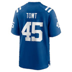 IN.Colts #45 Carson Towt Royal Tomch Game Player Jersey