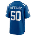 IN.Colts #50 Bryce Boettcher Royal Team Game Football jersey Tomch