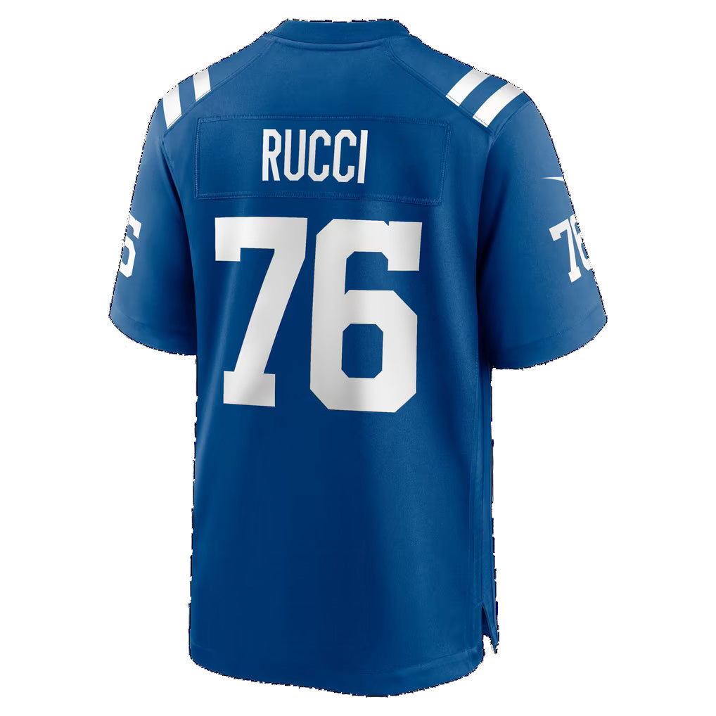 IN.Colts #76 Nolan Rucci Royal Team Game Football jersey Tomch
