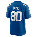 IN.Colts #80 Deion Burks Royal Team Game Football jersey Tomch