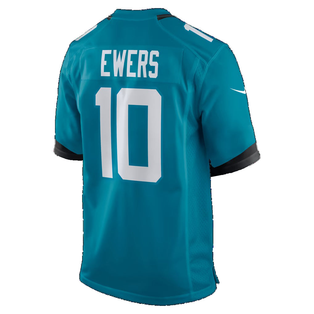 J.Jaguars #10 Quinn Ewers Teal Team Game Football jersey Tomch