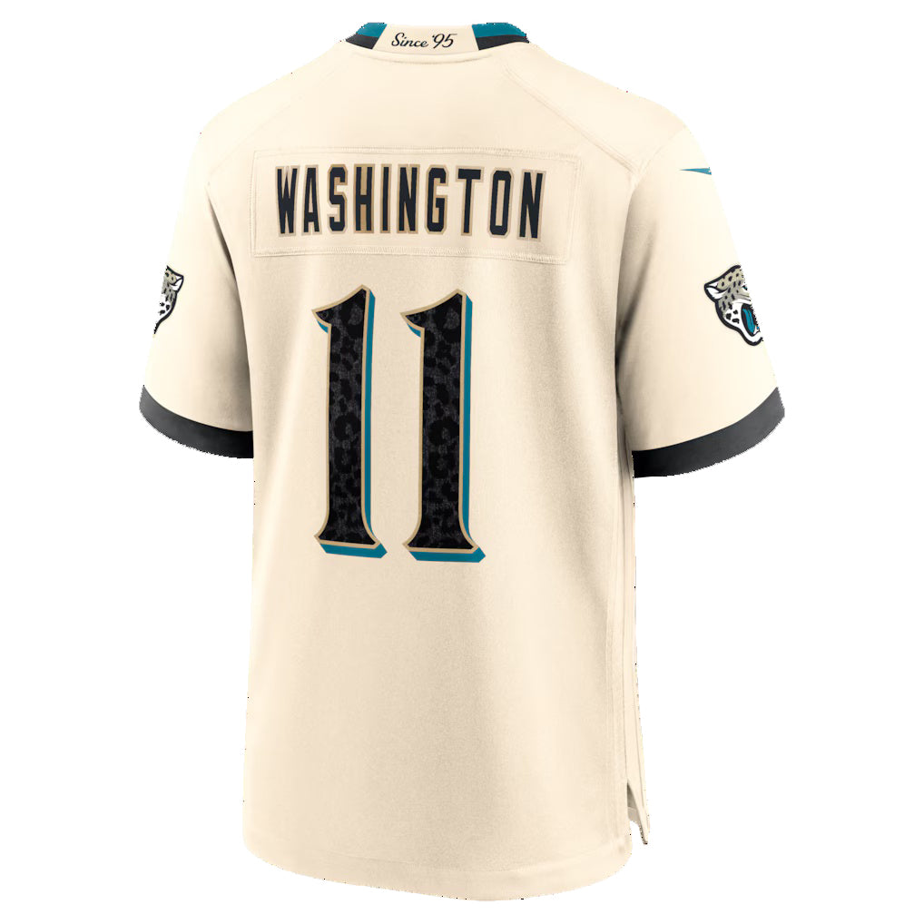 J.Jaguars #11 Parker Washington Natural 2026 Rivalries Collection Game Jersey Tomch