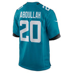 J.Jaguars #20 Ameer Abdullah Teal Team Game Football jersey Tomch