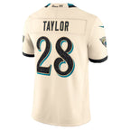 J.Jaguars #28 Fred Taylor Natural 2026 Rivalries Collection Stitched Limited Jersey Tomch