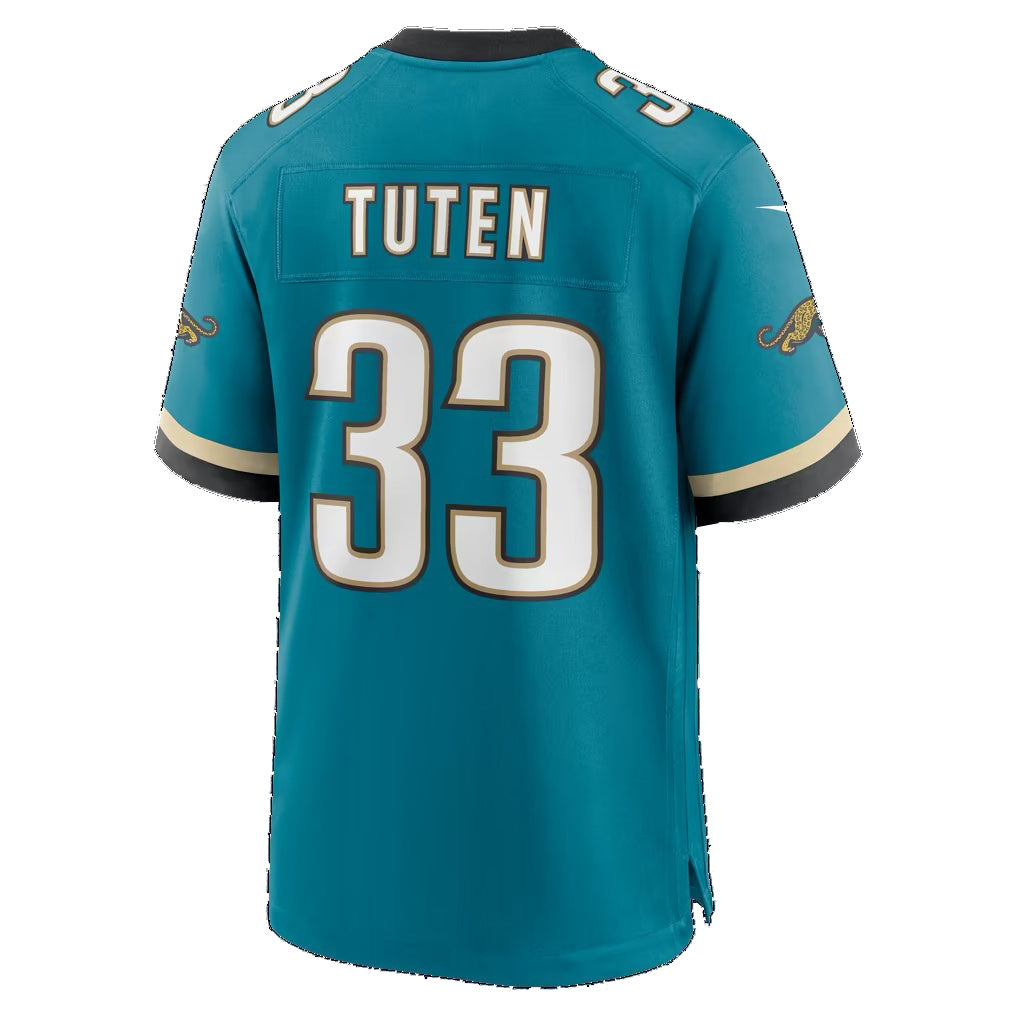 J.Jaguars #33 Bhayshul Tuten Teal Tomch Alternate 2 Game Jersey