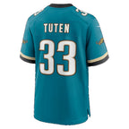 J.Jaguars #33 Bhayshul Tuten Teal Tomch Alternate 2 Game Jersey