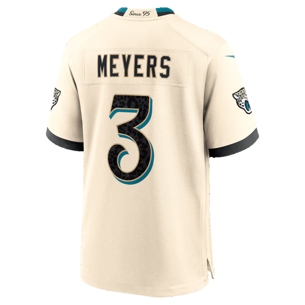 J.Jaguars #3 Jakobi Meyers Natural 2026 Rivalries Collection Game Jersey Tomch