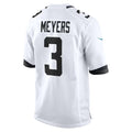 J.Jaguars #3 Jakobi Meyers White Tomch Game Jersey