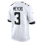 J.Jaguars #3 Jakobi Meyers White Tomch Game Jersey