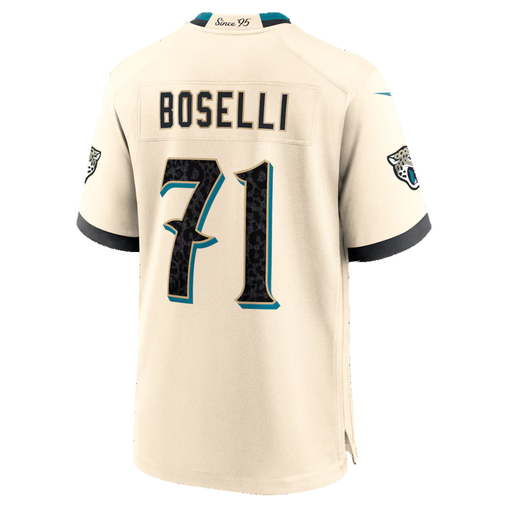 J.Jaguars #71 Tony Boselli Natural 2026 Rivalries Collection Game Jersey Tomch