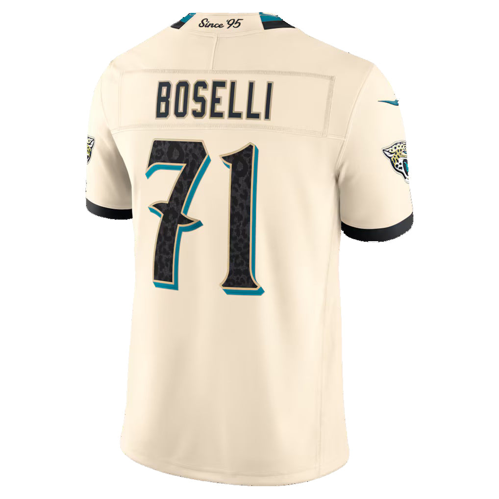 J.Jaguars #71 Tony Boselli Natural 2026 Rivalries Collection Stitched Limited Jersey Tomch
