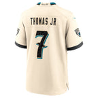 J.Jaguars #7 Brian Thomas Jr. Natural 2026 Rivalries Collection Game Jersey Tomch