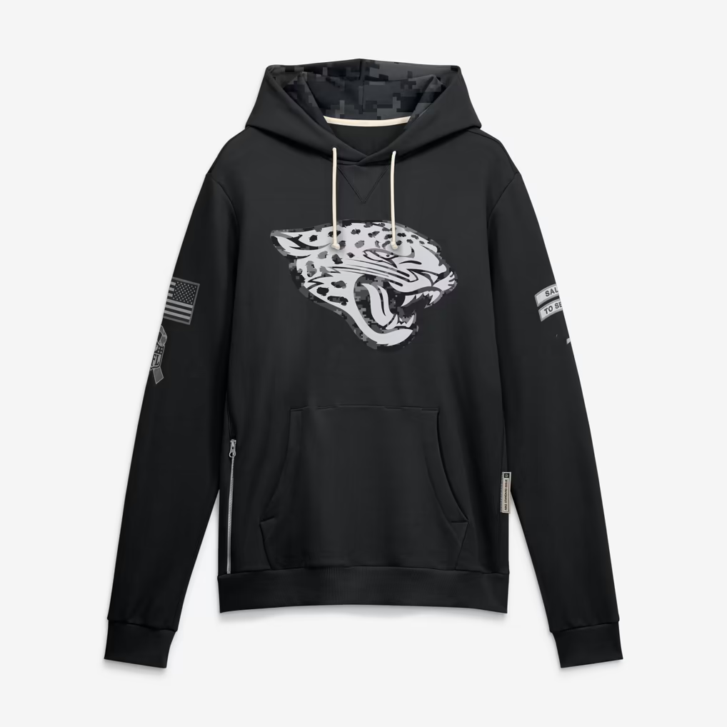 J.Jaguars 2026 Salute To Service Club Pullover Hoodie Cheap sale Birthday and Christmas gifts Stitched American Jersey TOMCH
