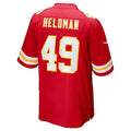 KC.Chiefs #49 Michael Heldman Red Tomch Team Game Jersey