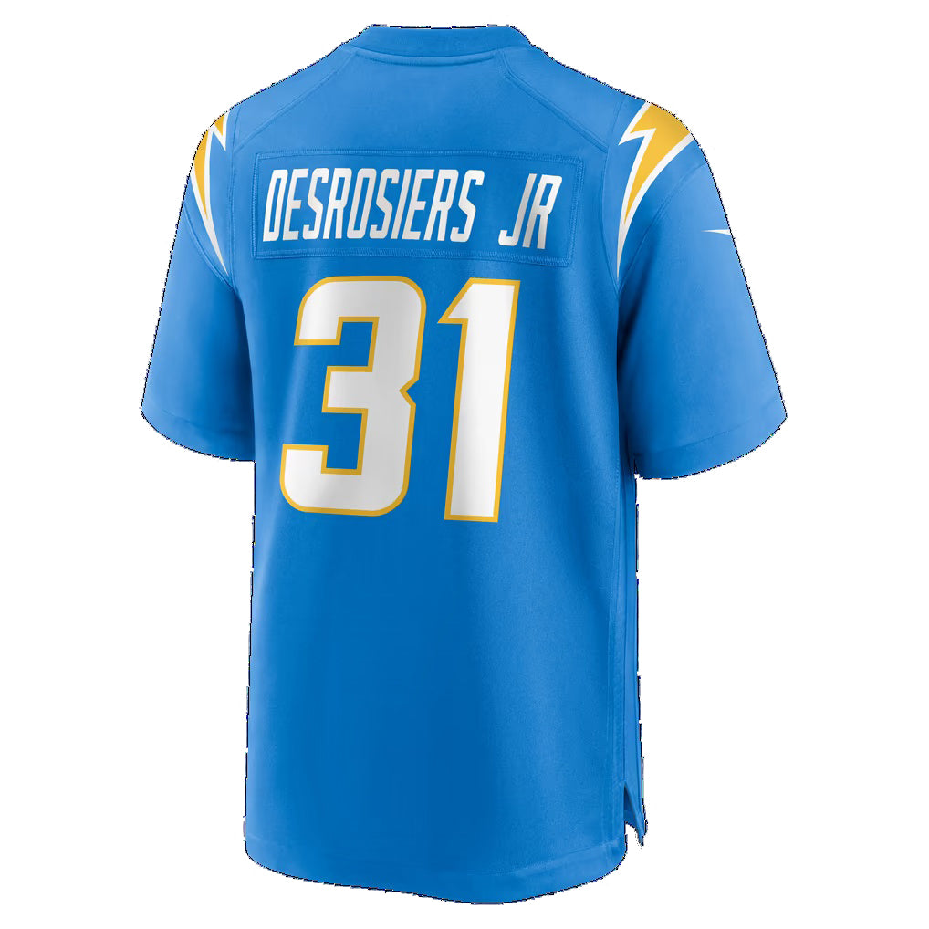 LA.Chargers #31 Greg Desrosiers Jr. Powder Blue Team Game Football jersey Tomch
