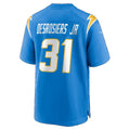 LA.Chargers #31 Greg Desrosiers Jr. Powder Blue Team Game Football jersey Tomch