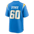 LA.Chargers #60 Jacob Spomer Powder Blue Team Game Football jersey Tomch