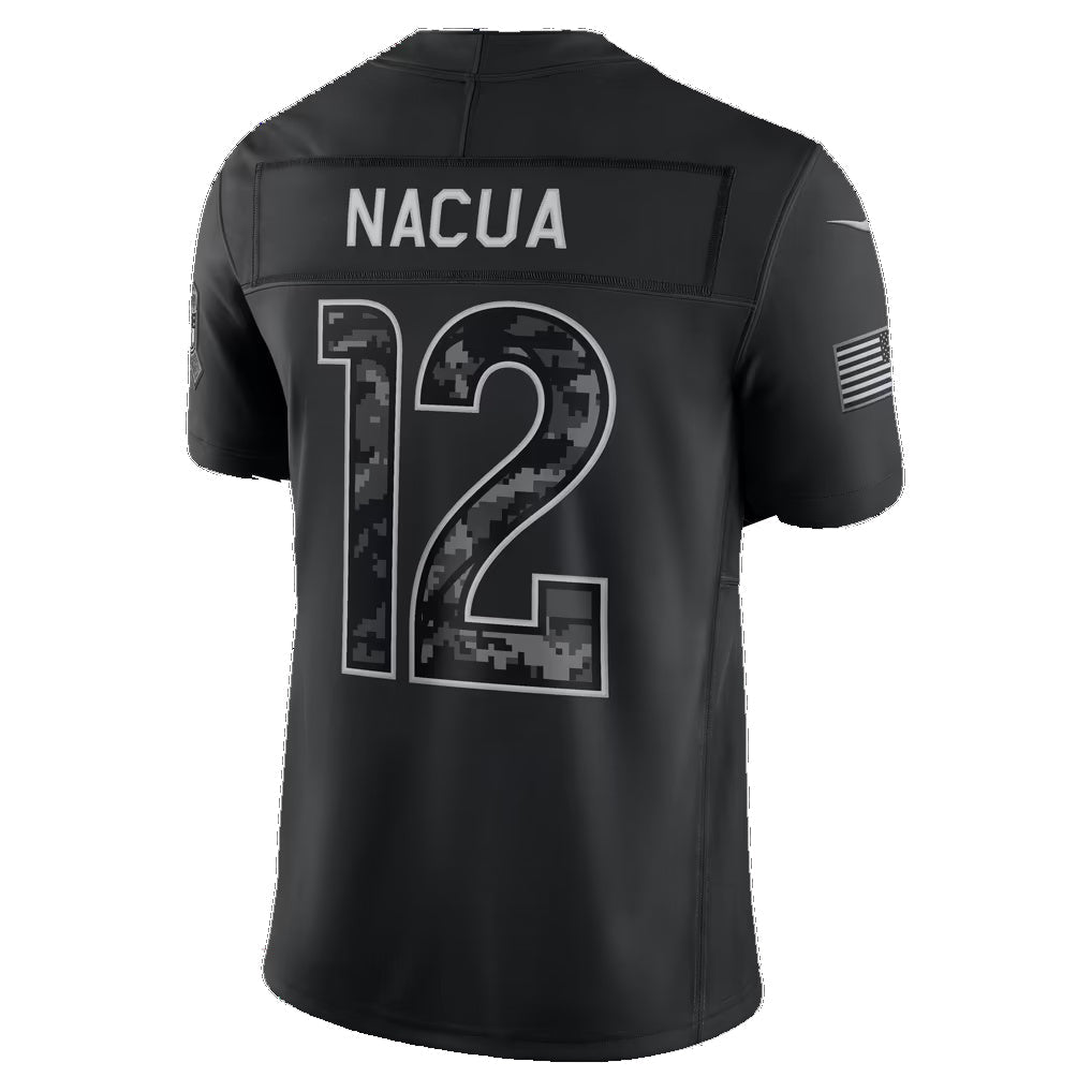 LA.Rams #12 Puka Nacua Black 2026 Salute to Service Stitched Limited Football jersey Tomch