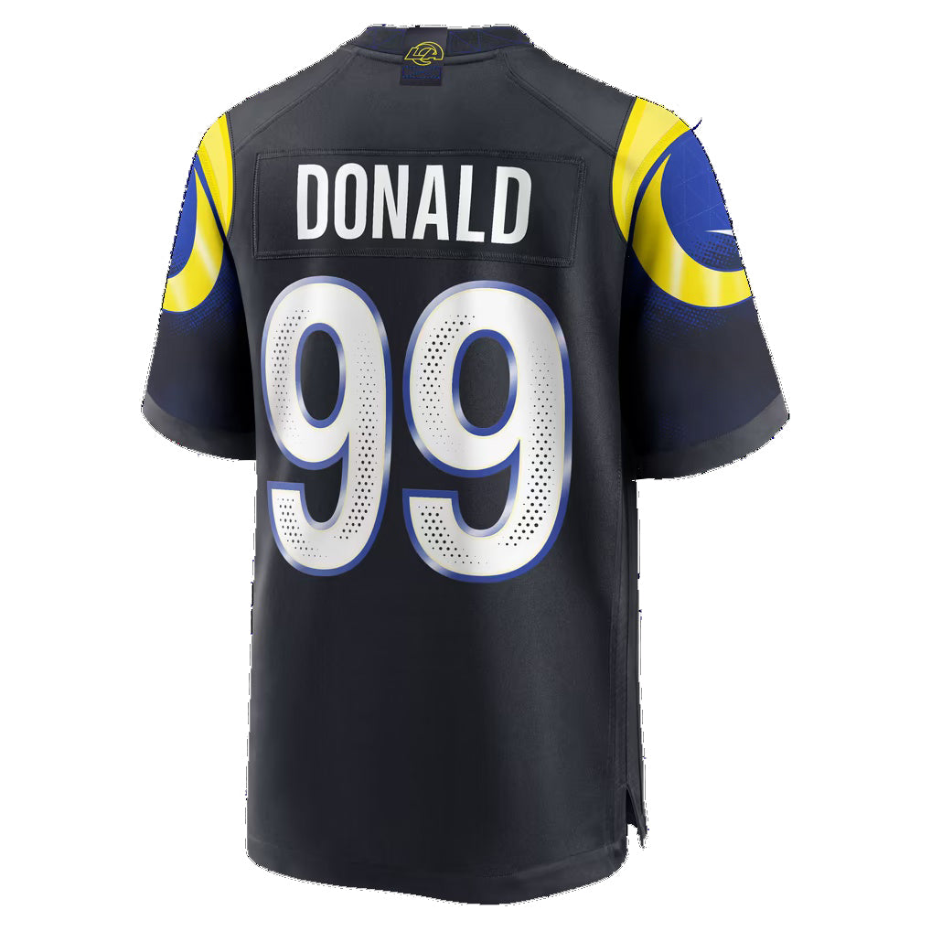 LA.Rams #99 Aaron Donald Dark Blue Tomch Rivalries Collection Game Jersey