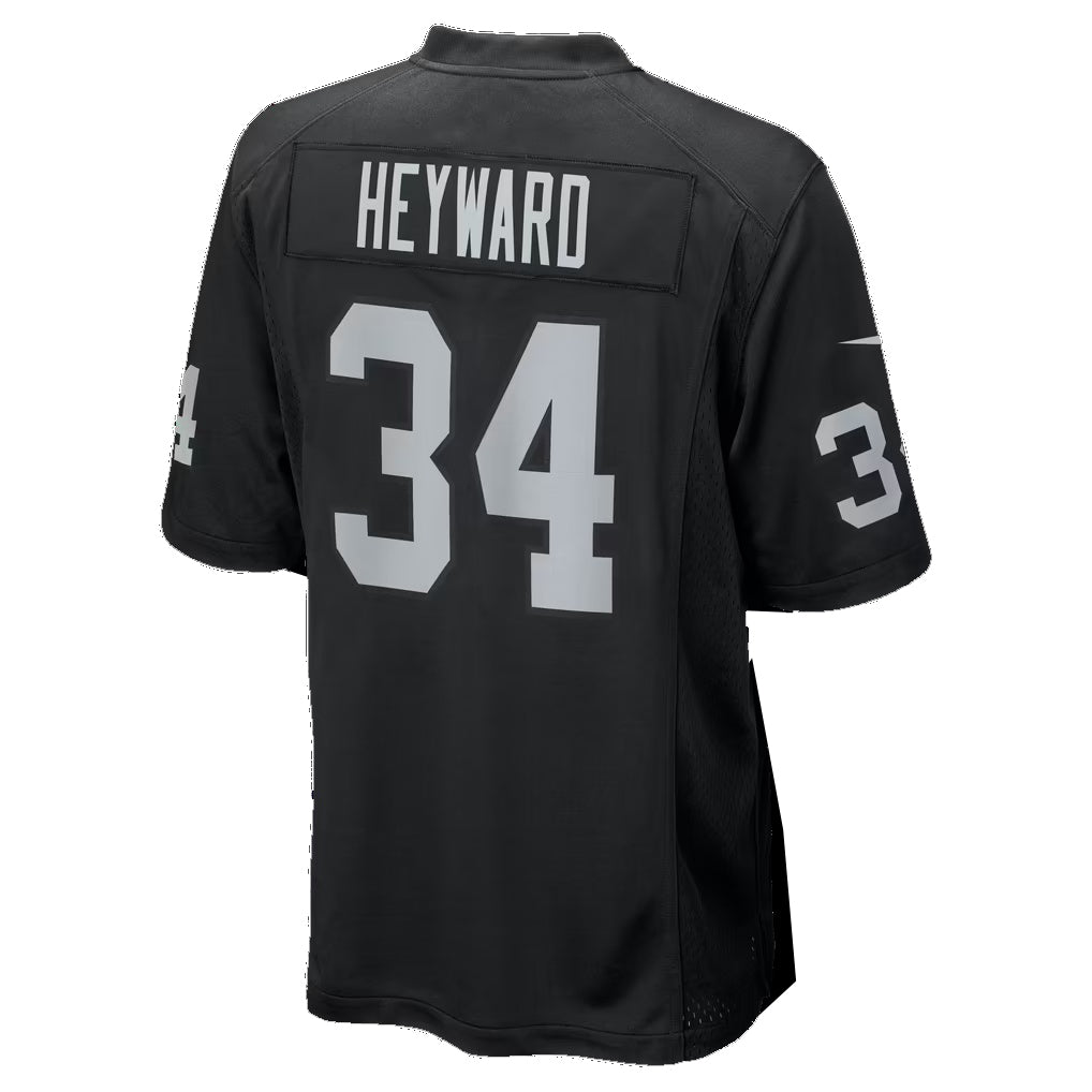 LV.Raiders #34 Connor Heyward Black Team Game Football jersey Tomch