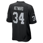 LV.Raiders #34 Connor Heyward Black Team Game Football jersey Tomch