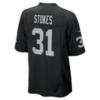 LV.Raiders #31 Treydan Stukes Black Team Game Football jersey Tomch