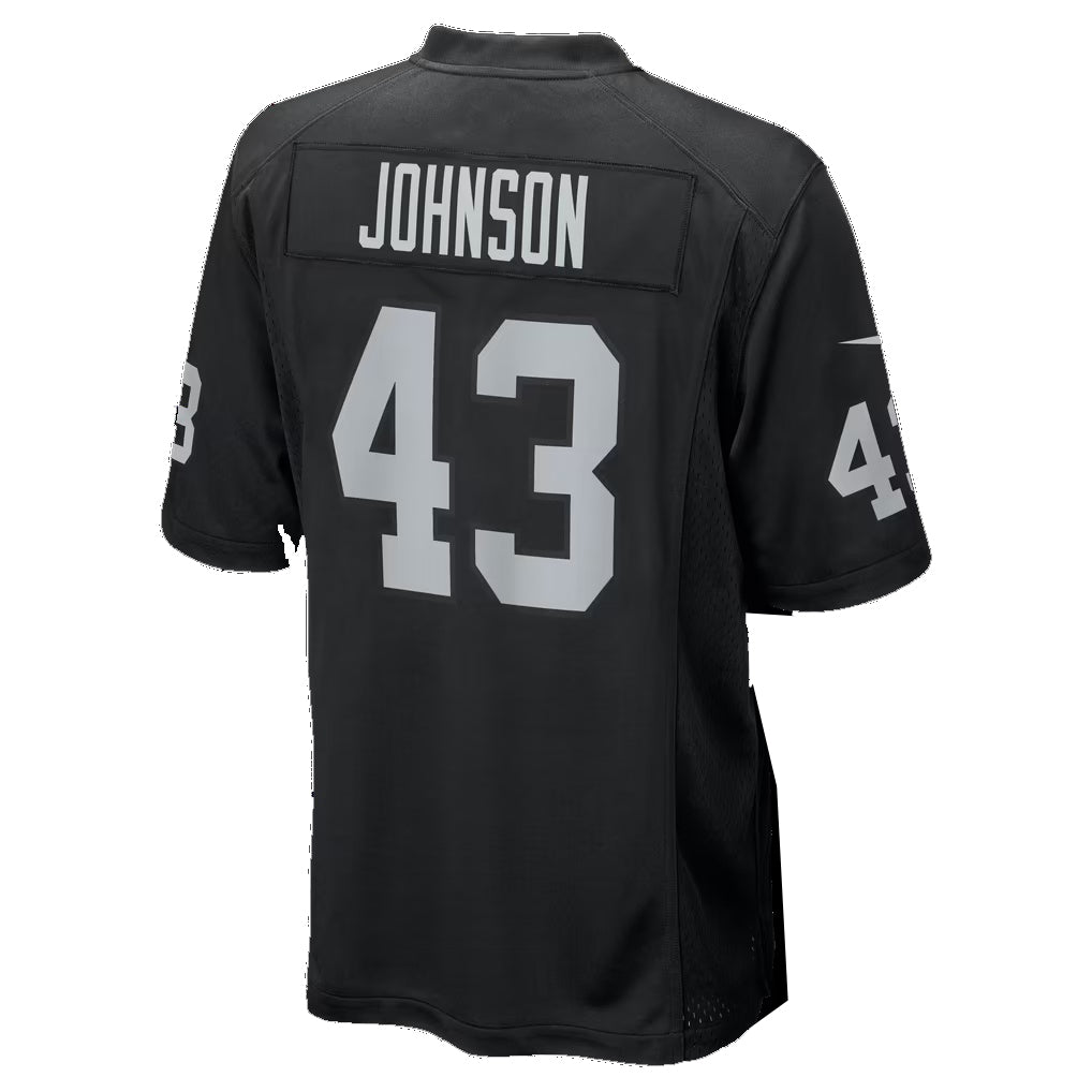 LV.Raiders #43 Dalton Johnson Black Team Game Football jersey Tomch